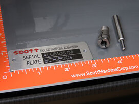Diamond tool scribing on aluminum advanced rotary engraver spring loaded diamond scribe with collet and aluminum plate